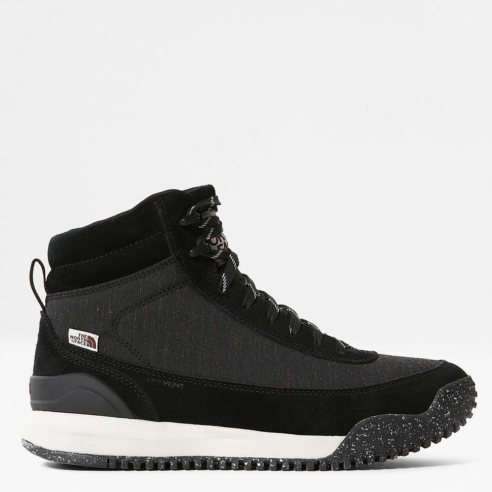 The North Face Winter Boots Mens Australia - The North Face Back-To-Berkeley Iii Regrind Black / Whi